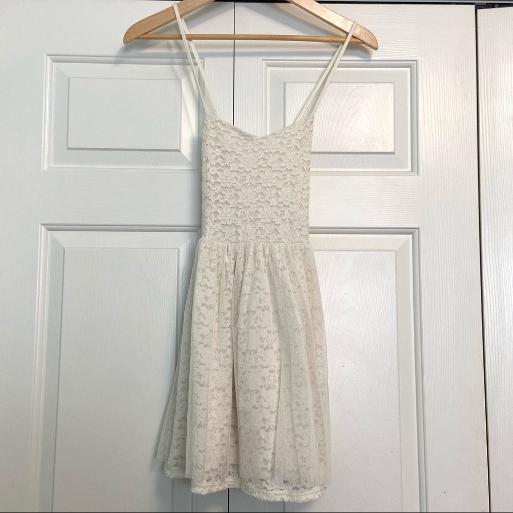 Abercrombie White Lace Dress XS
